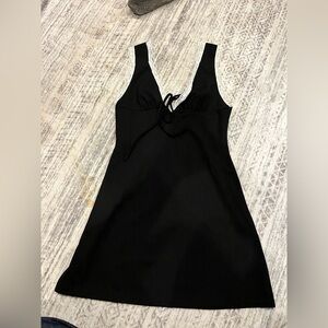 SHEIN Black dress with White Lace